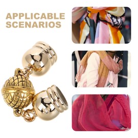 Operitacx 4Pcs Delicate Magnetic Clasps for Necklaces DIY Jewelry Supplies Secure Magnetic Buckles for Necklaces and Scarves Easy to Use Jewelry Clasps for Fashion Accessories