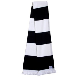 Newcastle United Supporters Black and White Retro Style Scarf