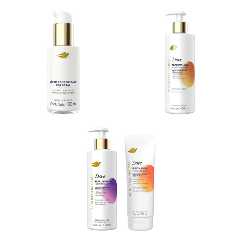Kit Dove: Sérum Corporal Niacinamida + Sérum Tono Uniforme +