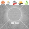 Royal Shade 10' x 20' Grey Rectangle Sun Shade Sail
