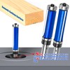 NICAVKIT Top and Bottom Bearing Flush Trim Router Bit 1/2