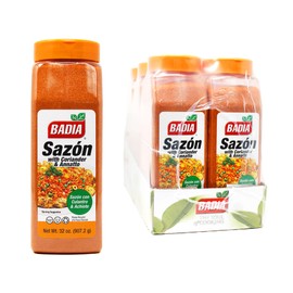 Badia Sazon with Coriander & Annatto, All-Purpose Latin Spice Blend, 32 oz (Pack of 6)