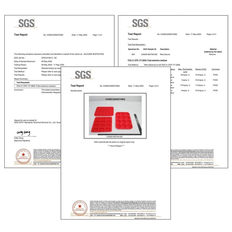 CAKETIME 12 Cups Silicone Muffin Pan - Nonstick Cupcake Pan