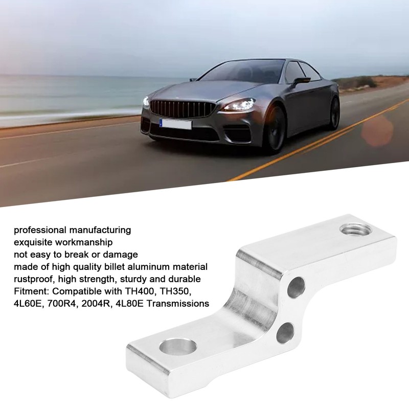 Billet Aluminum Transmission Dipstick Adapter Bracket for TH400 TH350 4L60E