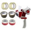 HTUK Tape With Dispenser Heavy Duty Packaging Tape Gun Dispenser