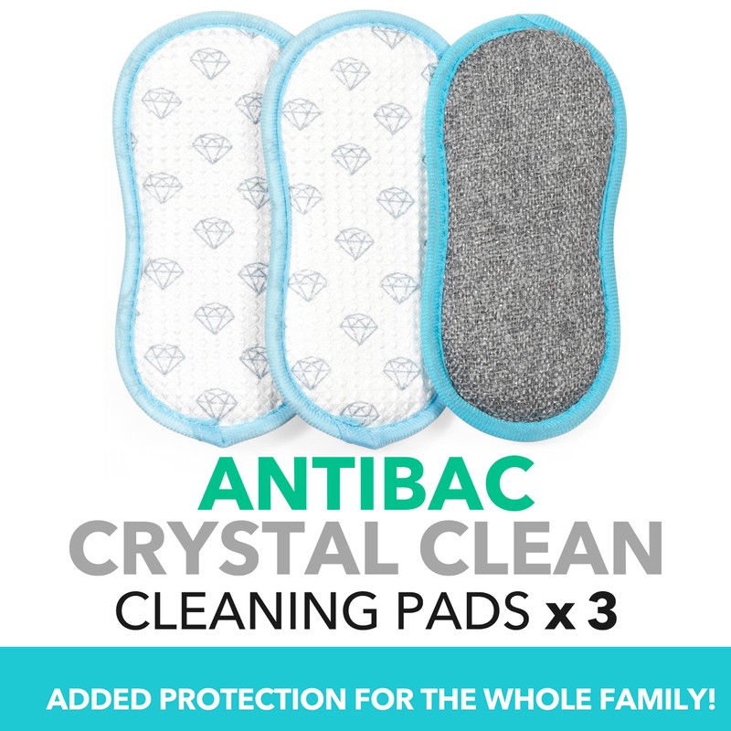 Beldray LA086372UFEU7 Pack of 3 Crystal Clean Double Sided Cleaning