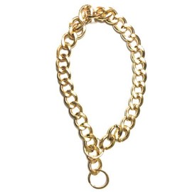 Dog Chain Collar Heavy Duty Choker Double Pet Slip Check Twist Link Chrome Chain, Water-Resistant, Ideal for Medium & Large Breeds