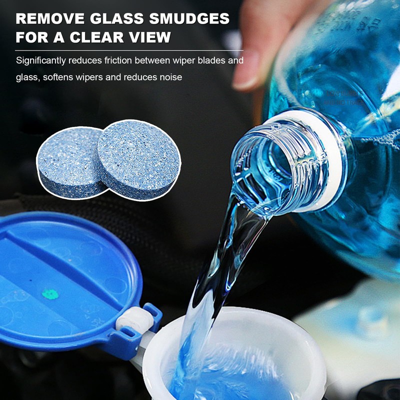 NYTKL 100 PCS Car Windshield Washer Tablets, Windshield Wiper Fluid