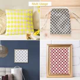 OOTSR 16Pcs Plastic Painting Template Stencils Set, 15x15cm Stencil for Crafts Reusable Drawing Painting Stencils, DIY Stencils for Painting on Wood, Wall Art Design