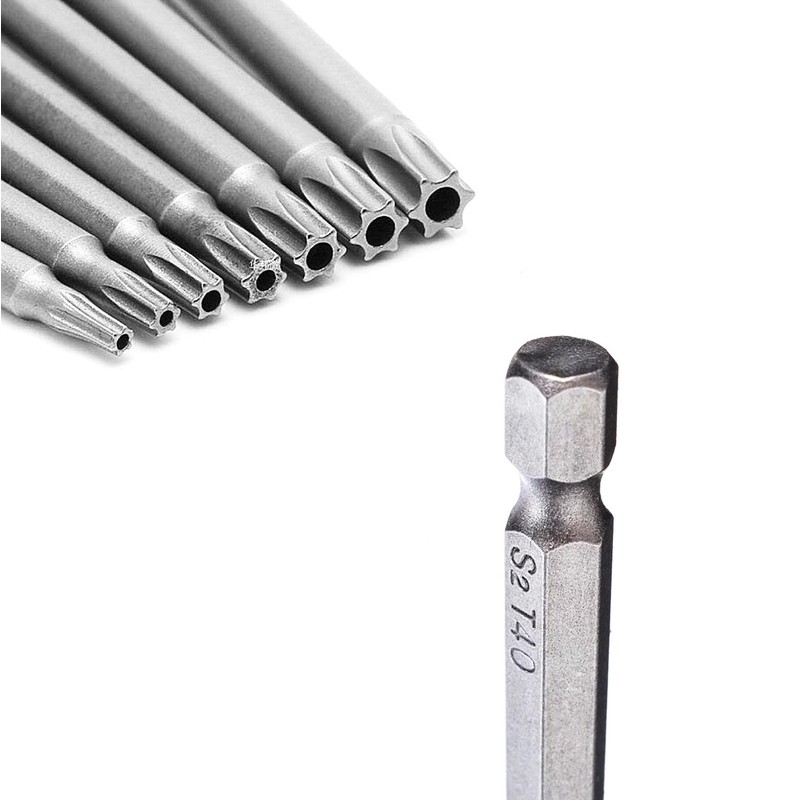 Torx Screwdriver Set Long 4 Inch 11 PCS T6-T40 Magnetic