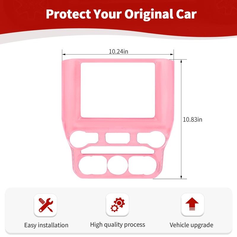 RT-TCZ for RAM Pink Dash Trim AC Control Panel Cover