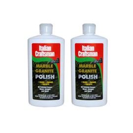 Granite & Marble Polish - Cleans & Protects - Italian Craftsman Made in The USA - Pack of 2 16 Oz ea - Multi-Surface Kitchen & Bathroom Cleaner Polishes Wood Formica Metals Cleans Furniture Sinks