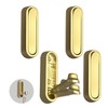 Gonggi 4pcs Glod Foldable Coat Hook for Wall - Heavy