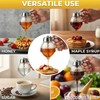 Shatterproof Honey Dispenser No Drip with Stand, Clear Syrup Dispenser