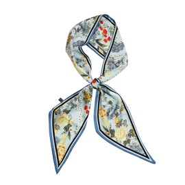 JERLA Mulberry Silk Like Head Scarf Hair band Ribbon Women's Fashion Neck Satin Scarfs for Bag Hair handbag Scarves