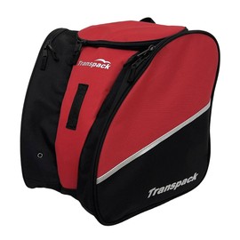 TRANSPACK Edge Junior+ 38L Water-Resistant Padded Multi-Compartment Ski/Snowboard Boot Helmet Goggles & Gear Backpack Bag, Red