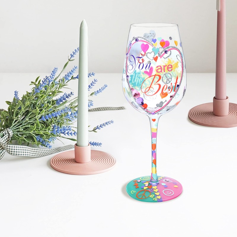 NymphFable 15oz Handgemalt Weingläser Du bist der beste Geschenkideen Personalisierte