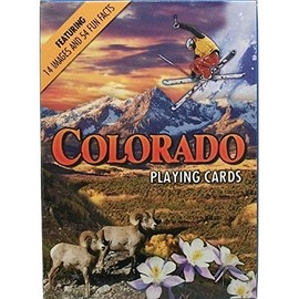 Saddle Mountain Souvenir Colorado Souvenir Playing Cards - Modern Travel Playing Cards for All Ages