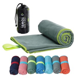 4Monster スポーツタオル マイクロファイバー コンパクト 速乾 ジムタオル スイミング