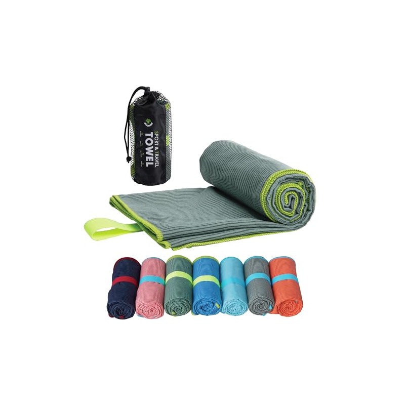 4Monster スポーツタオル マイクロファイバー コンパクト 速乾 ジムタオル スイミング