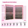 642 Kit Pestañas Maquillaje Diy Extension Mixto 30d 40d 50d