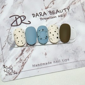 Dara Beauty November Art of the MonthMatte Spotted Donut Nail❣ - Not selected / 다라뷰티 11월 이달의아트무광 점박이 도넛네일❣ - 선택안함