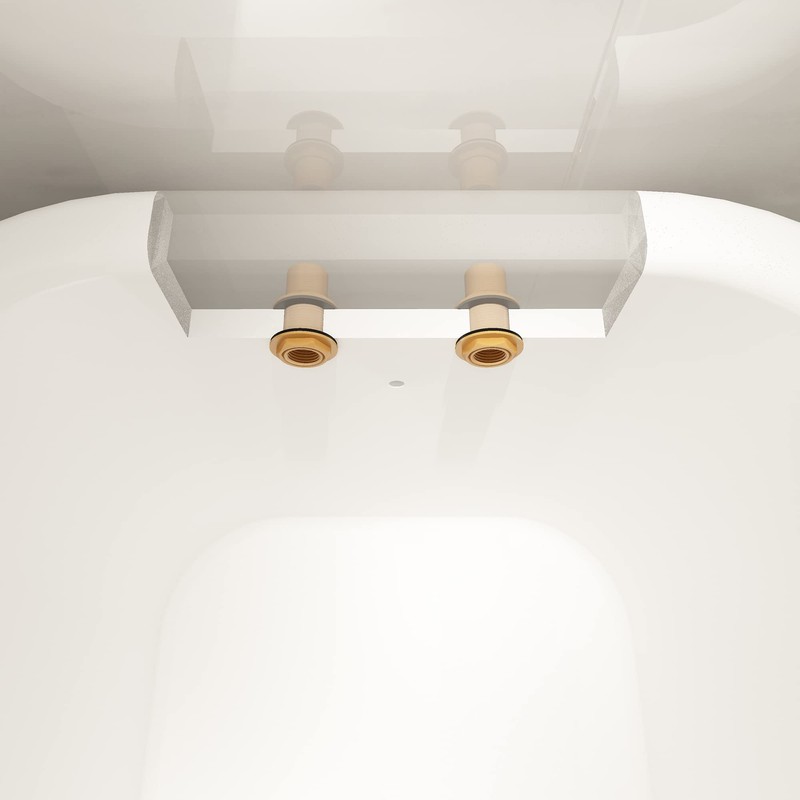 sumerain Clawfoot tub faucet Brass Extension Nut for tub wall