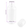 MOUYAT 110PCS 30ml Transparent Flip Cap Bottles, Empty Clear Travel