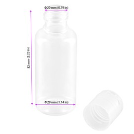MOUYAT 110PCS 30ml Transparent Flip Cap Bottles, Empty Clear Travel Bottle with Lids, Plastic Refillable Flip Top Bottles for Trip