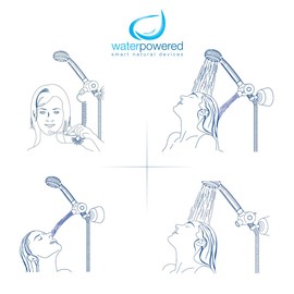 Multifunktionsanschluss für Duschen mit "Water Powered" Vorrichtungen