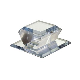 Mirart Self Stick Bevelled Mirrored Acrylic Knob Square,