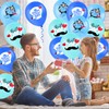HOWAF 24Pcs Fathers Day Balloons Decorations, Blue Happy Father's Day