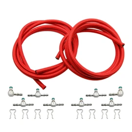 Diesel Fuel Injector Return Line Clamps Kit Fit for Chevy GMC Duramax LLY LBZ LMM 2004-2010, 97328732 98045649
