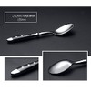 HOMECHAN 20-Piece Vintage Silverware Set with Black Bakelite Handles -