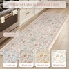 KIMODE Comfort Kitchen Mats Cushioned Anti Fatigue,Boho Floral Kitchen Rugs