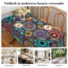 iEvery Boho Style Rectangular Mandala Garden Tablecloths for Outdoor Polyester