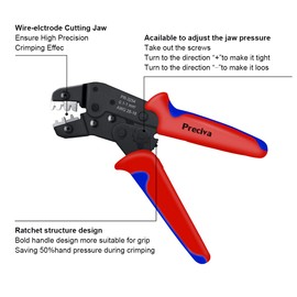 Preciva Crimping Pliers Dupont Connector Set, 1550 x 2.54 mm Dupont Connector and Crimp Pins, 460 x 2.54 mm JST-XH JST Connector Kit Crimp Contacts and Socket Housing, Crimping Tool for 0.1-1 mm²