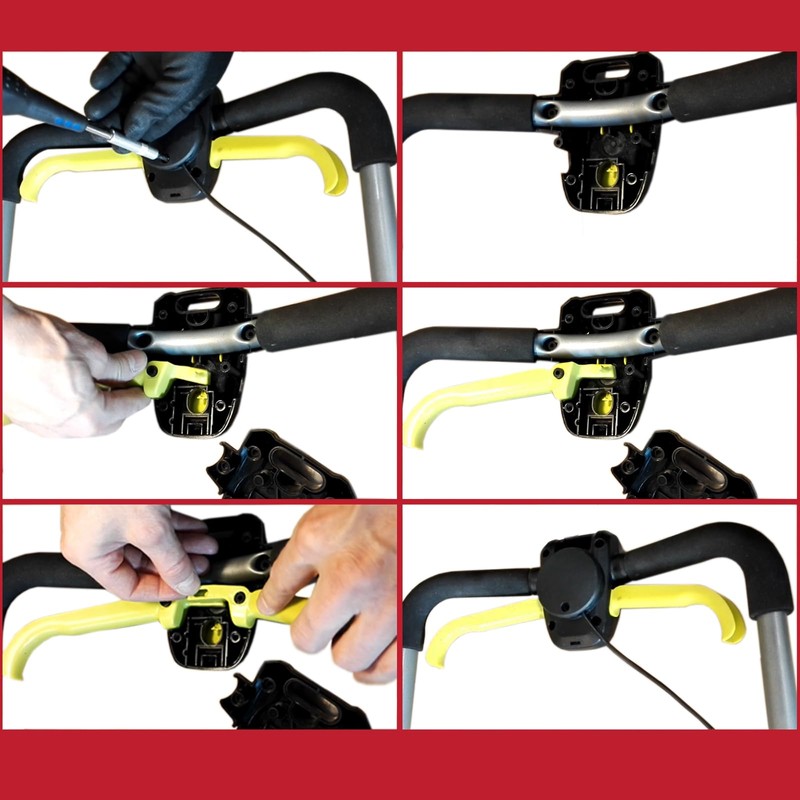 Spares2go Switch Control Handle Lever Set for Ryobi OLM1833B 18V