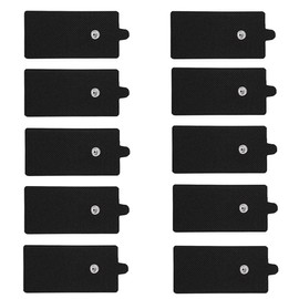 Belifu TENS Unit Electrode Pads Reusable Self-Adhesive Replacement Massage Pads Latex Free, Standard Connection Snap on 3.5mm Cable for Tens EMS Massager