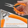 Rongon 4Pack-Spring Loaded Thin Needle Nose 5" Pliers Small Pliers