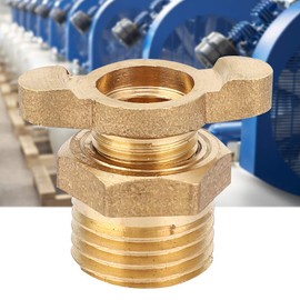 Drain Valve, 1/4 Inch Brass Butterfly Valve, Drain Valve, Water Drain Parts, Pack of 5