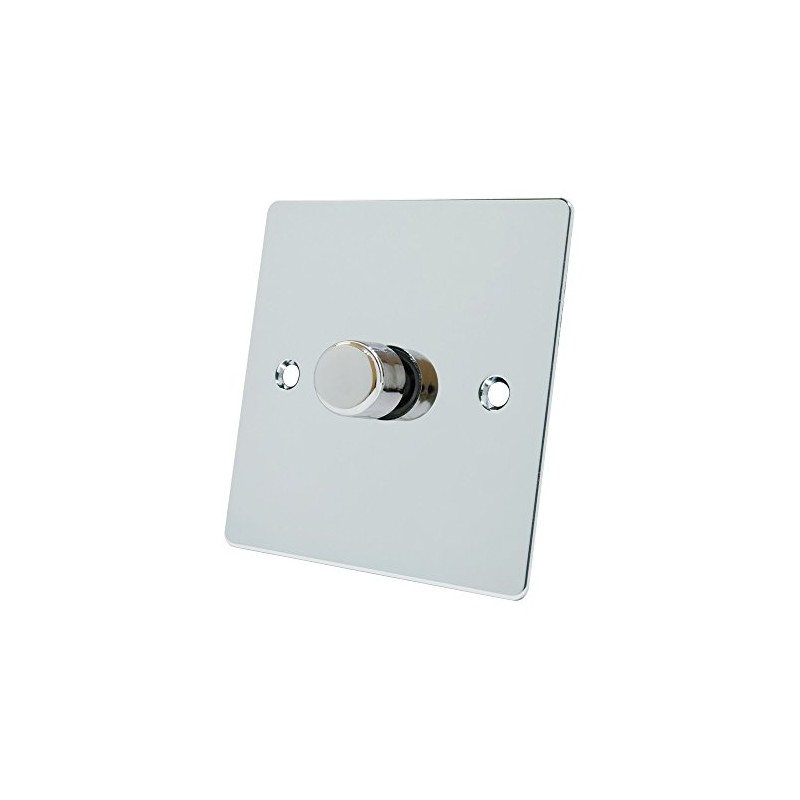 Alliance Electrical FPC1GDIMLED Polished Chrome Flat 250W-10 Amp Single 1