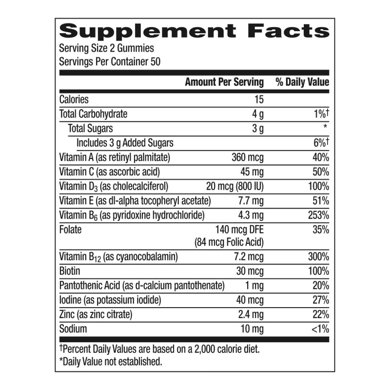 Centrum Gominolas Multivitamínicas Hombre 100 Unidades