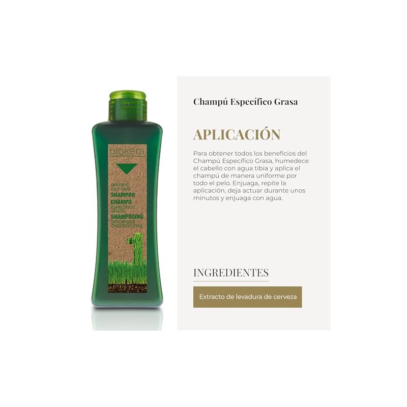 Salerm Biokera Specific Oily Hair Shampoo - 10.8 oz by