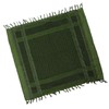 Scarf Head Wrap Breathable Kerchief Comfortable Shawl Green with Tassels