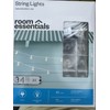 Room Essentials Clear Globe String Lights 20 Bulbs White Wire
