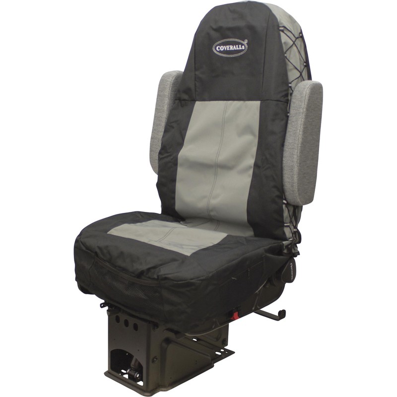 Seats Inc. COVERALLs Truck Seat Cover - Two-Tone Black/Gray, Model