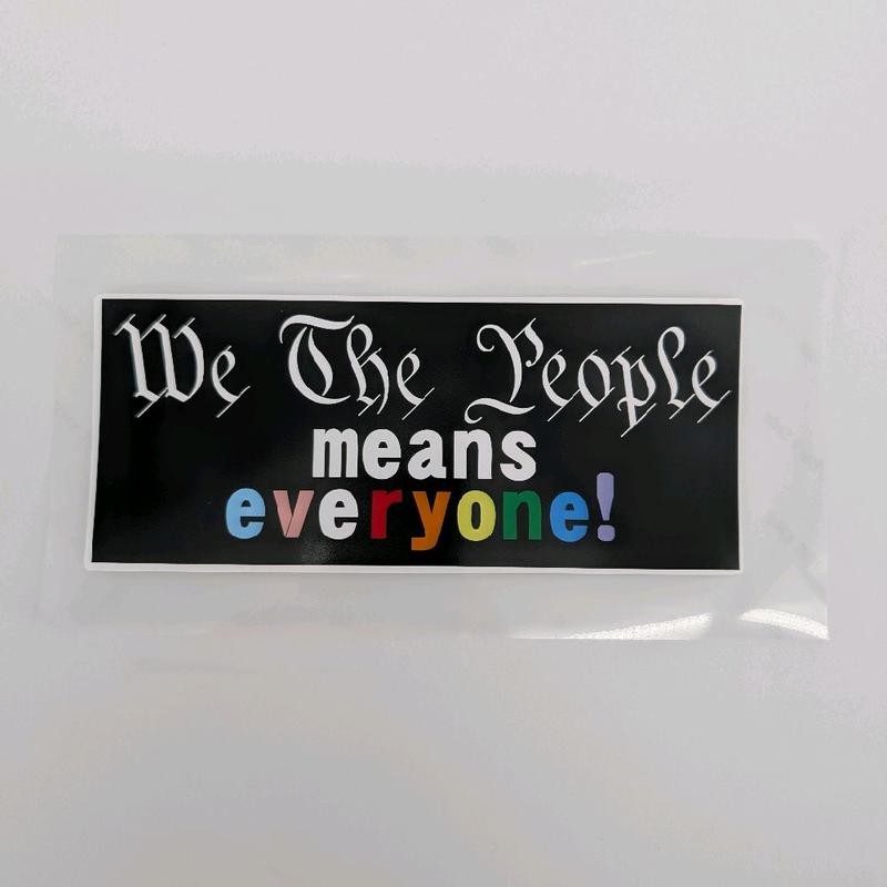 We The People Vinyl Stickers - Sticker(s) Per Sheet: 2