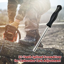 Vergaser-Schraubendreher, 21 Zähne, verzahnt, Einstellwerkzeug für 2-Takt-Motor, Poulan, Husqvarna, Stihl, Homelite, Unkrautfresser, Craftman, Echo-Trimmer, Freischneider, Gebläse, 3 Stück