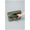 Kokuyo BIZRACK Bag-In Bag, Holds 13.3-inch Laptops, Horizontal, Green, Kaha-BRB130DG